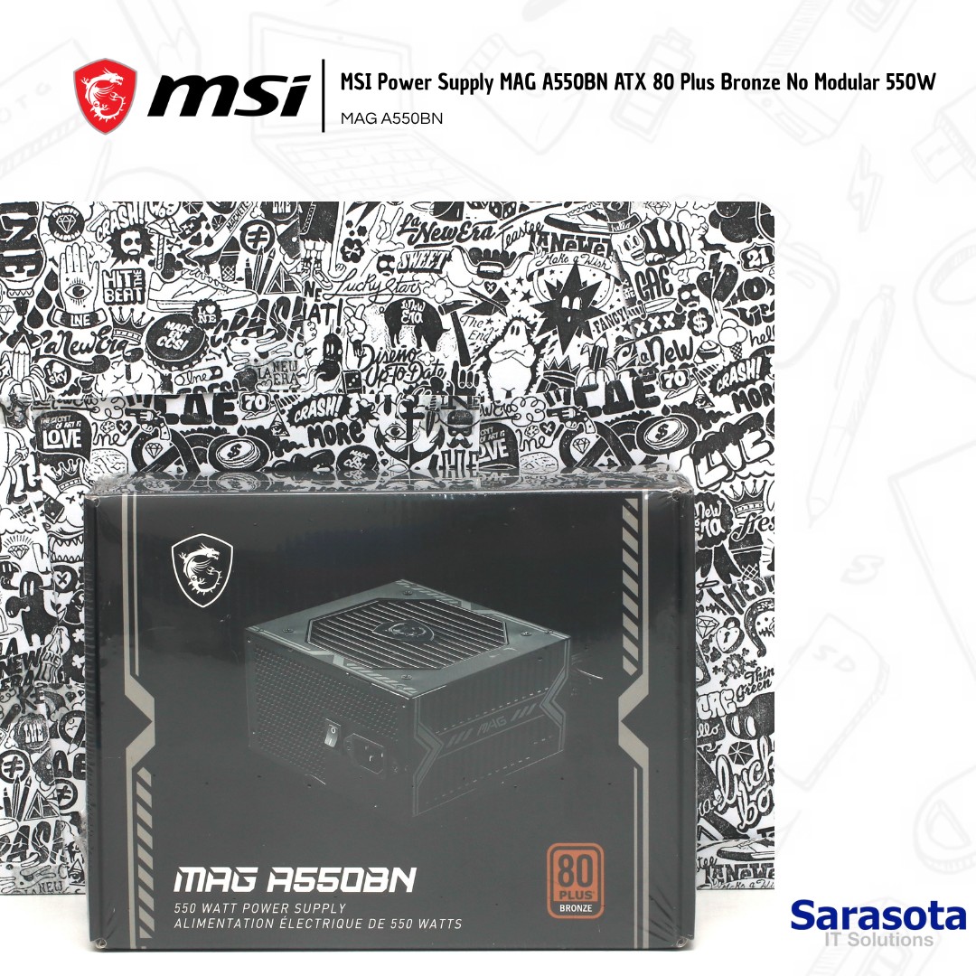 accesorios para electronica - Msi Power Supply MAG A550BN ATX 80 Plus Bronze 