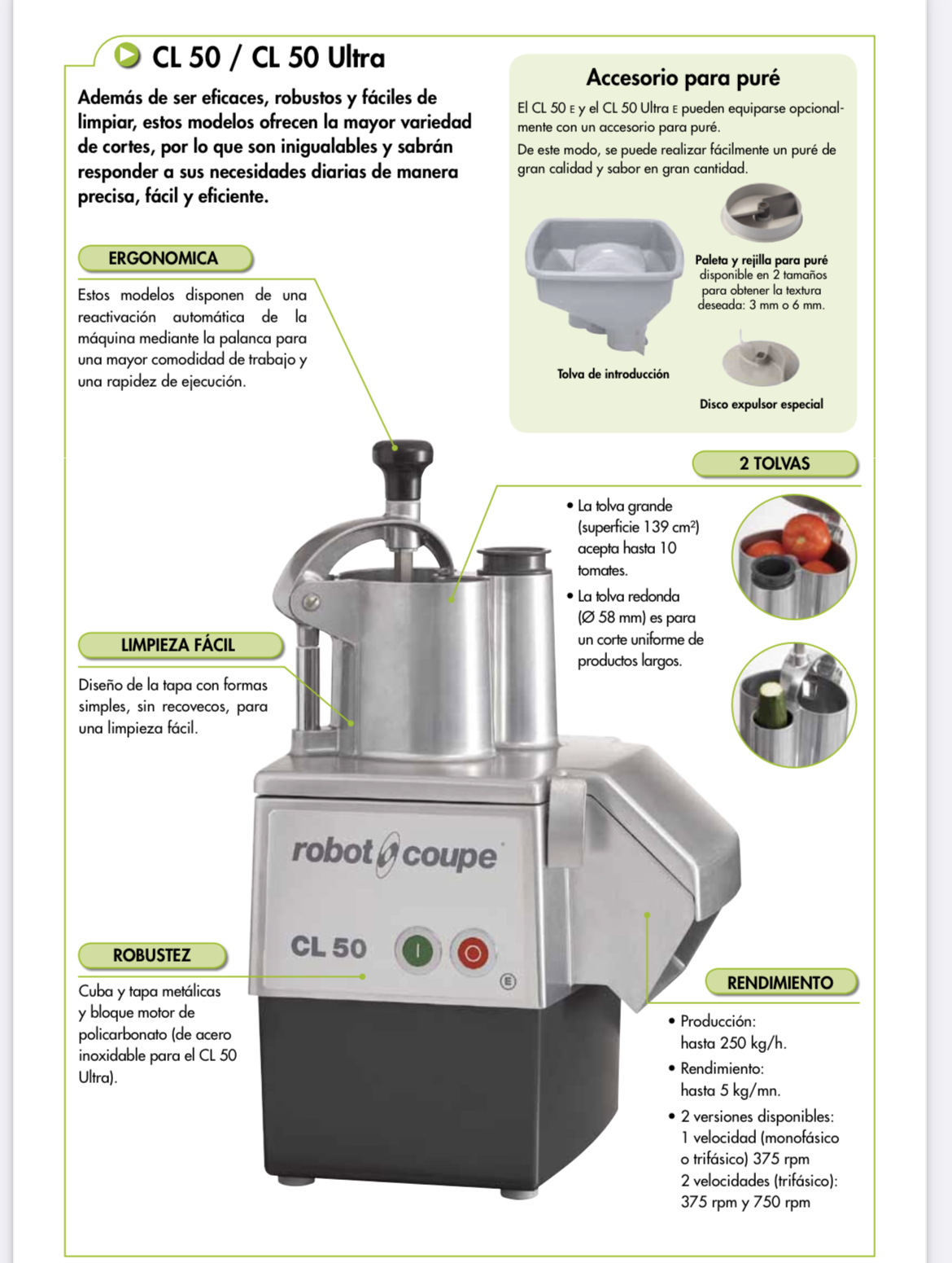 equipos profesionales - Procesador y cortador de vegetales industrial

Robot Coupe CL 50 , NUEVO  1