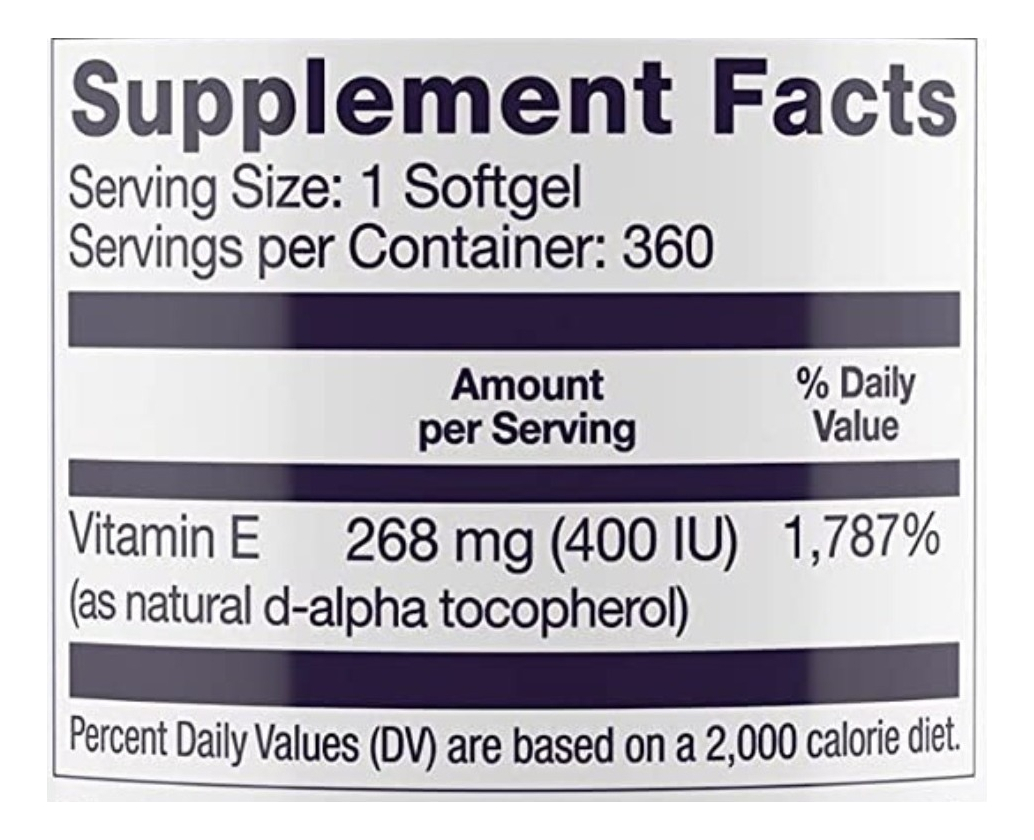 Salud y Equipamiento Médico - Vitamina E Healthy Origin 400ui - U - Unidad A $991 1