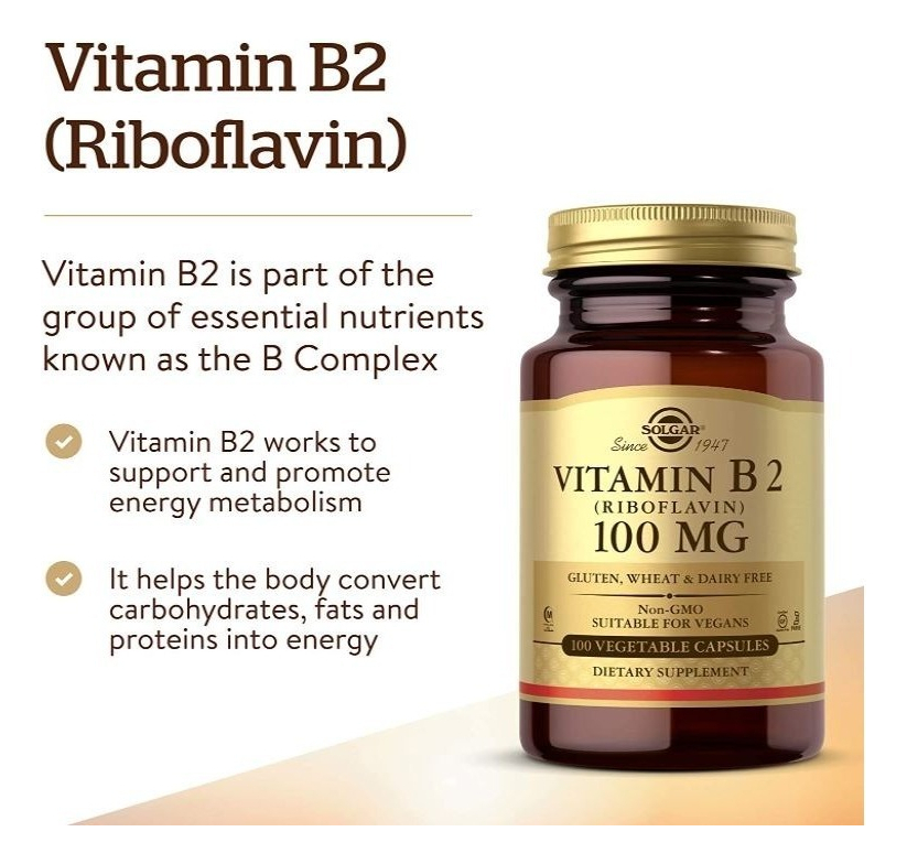 Salud y Equipamiento Médico - Vitamina B2 (riboflavina) 100mg 3
