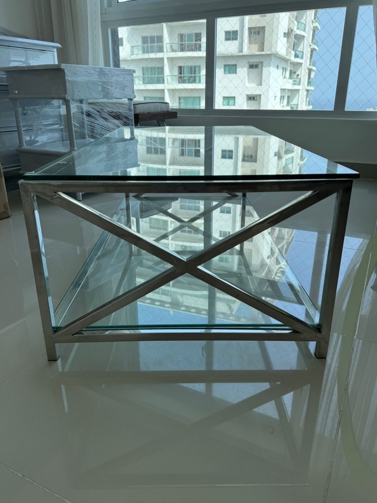 muebles y colchones - Mesa de centro, de cristal 0