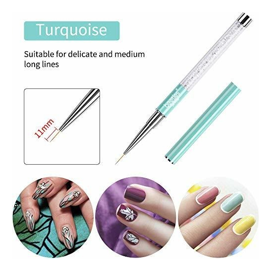 Salud y Equipamiento Médico - Juego De 5 Pinceles Para Decoracion De Uñas 5