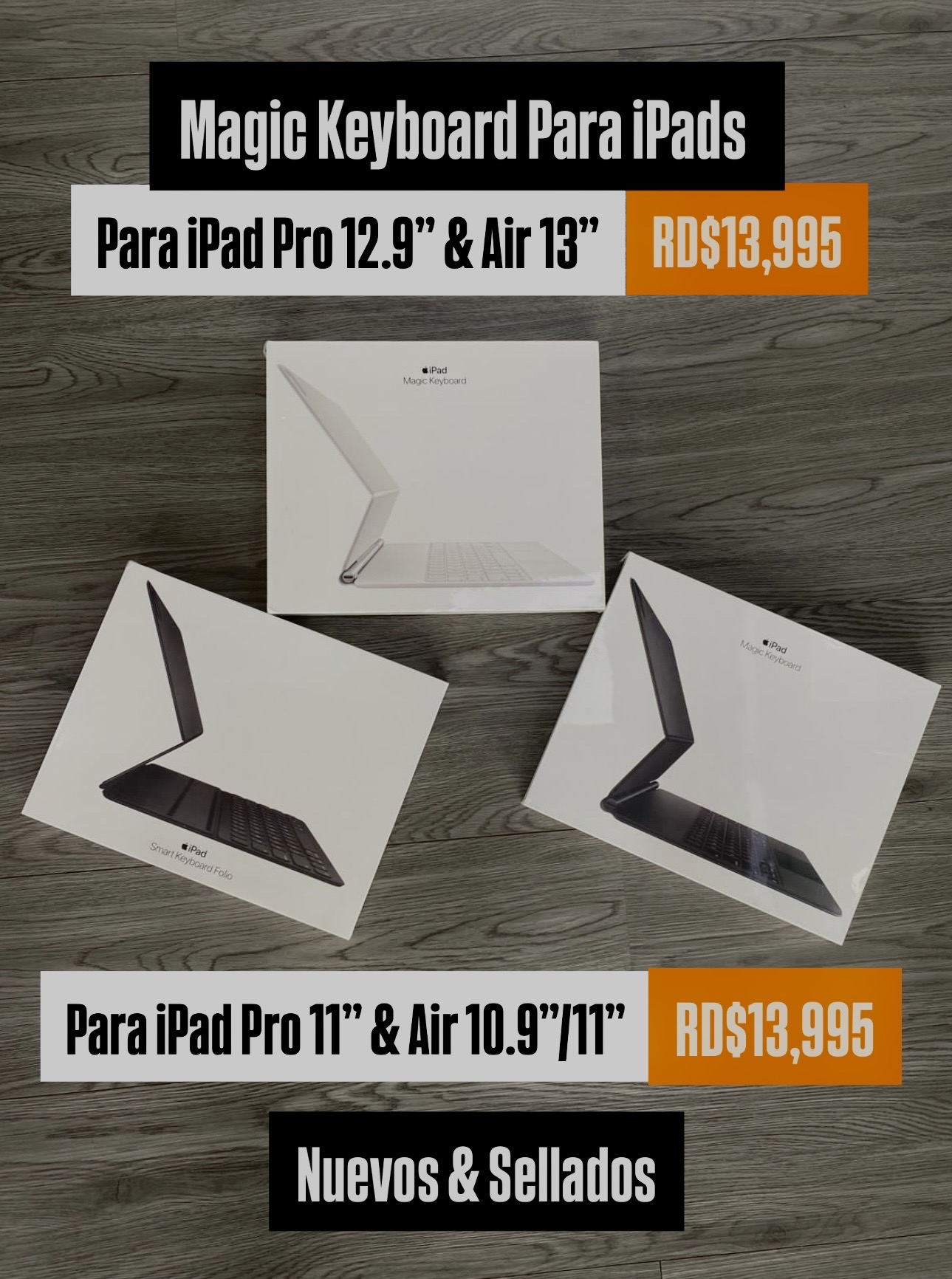 celulares y tabletas - Magic Keyboard iPad Pro 12.9”/11” & Air 13”/11”/10.9” Nuevos Sellados 1
