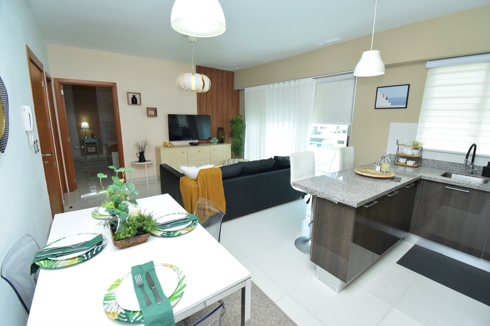 apartamentos - Piantini amueblado 1 habitacion 1.5 banos 1 parqueo 8