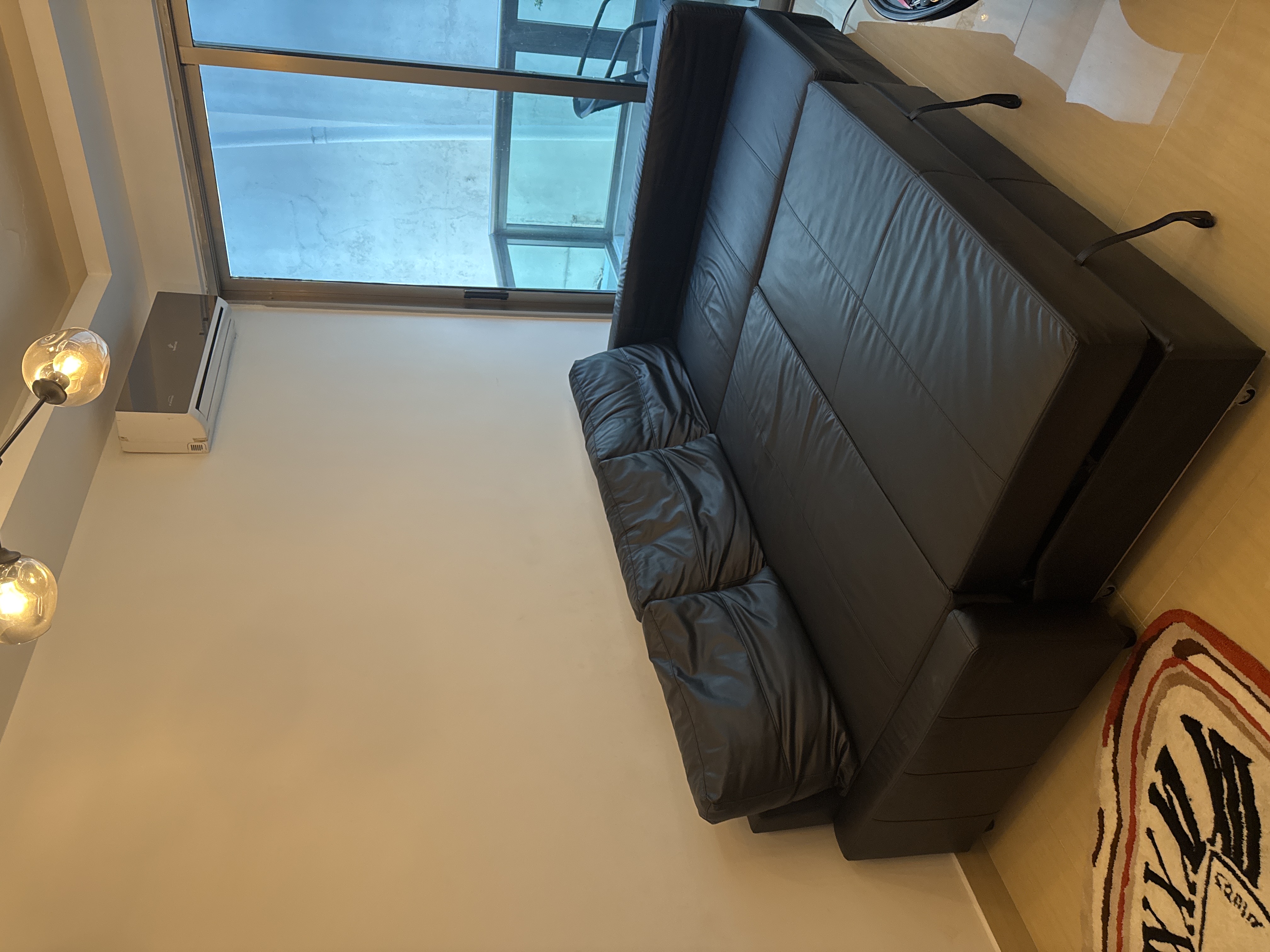 muebles y colchones - Mueble (sofa en L/ cama)  en leather excelentes condiciones. no pelado/no rayado 3