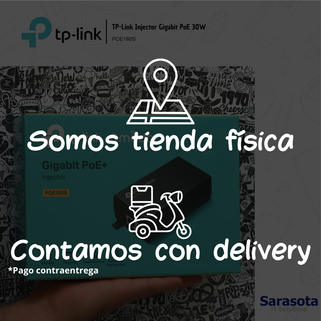 accesorios para electronica - TP-Link Injector Gigabit PoE 30W POE160S 5