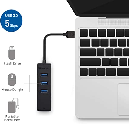 accesorios para electronica - Adaptador USB 2.0 a red - Ethernet y Hub USB 4