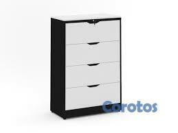 muebles y colchones - gabinete de almacenamiento negro con blanco 