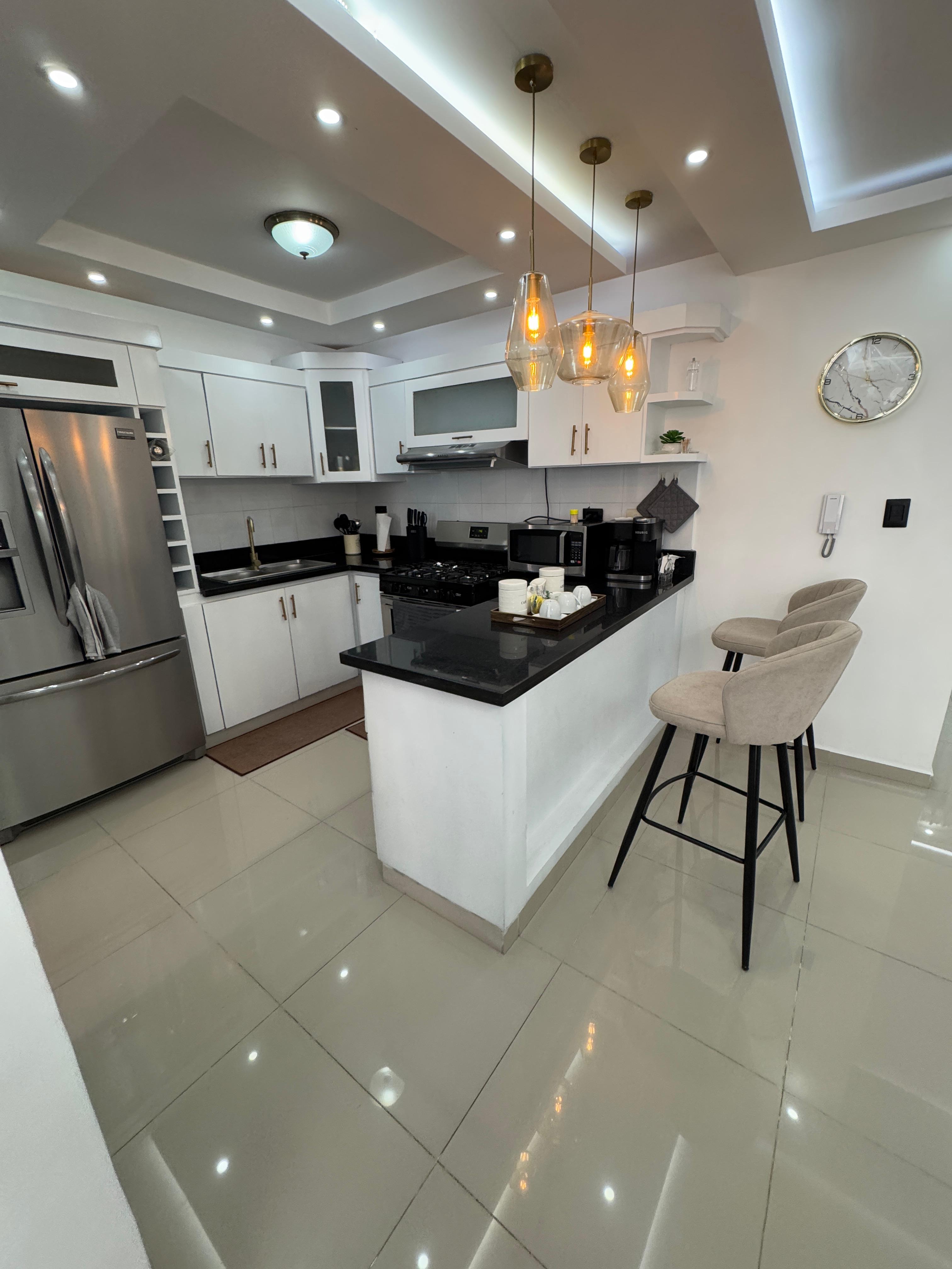 apartamentos - APARTAMENTO EN VENTA FULL AMUEBLADO, AUTOPISTA DUARTE. 4
