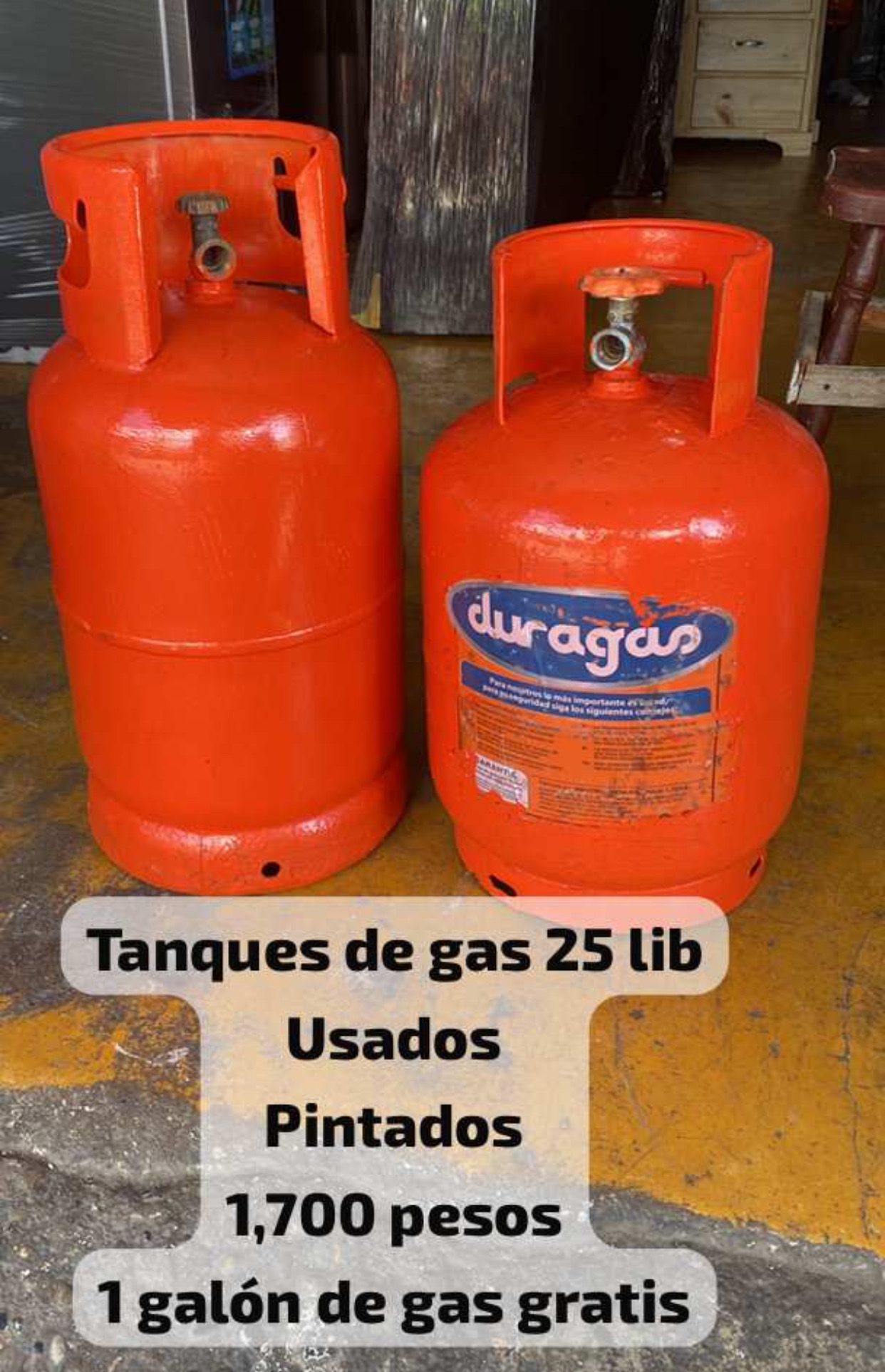 cocina - tanques de gas 25 lib usados 0