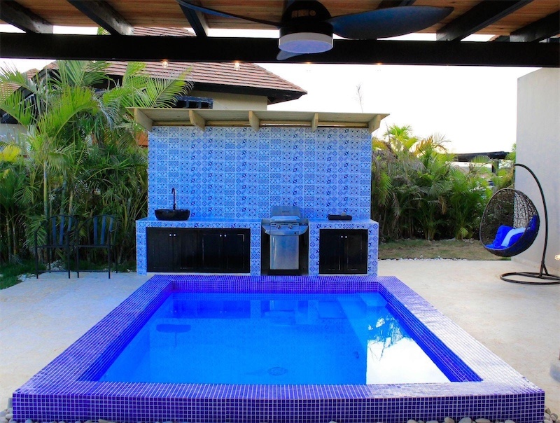 casas vacacionales y villas - Venta de Villa amueblada en cap Cana Green Village con 1500 mts zona turista  2