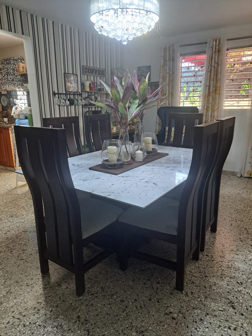 decoración y accesorios - Comedor de 6 sillas  1