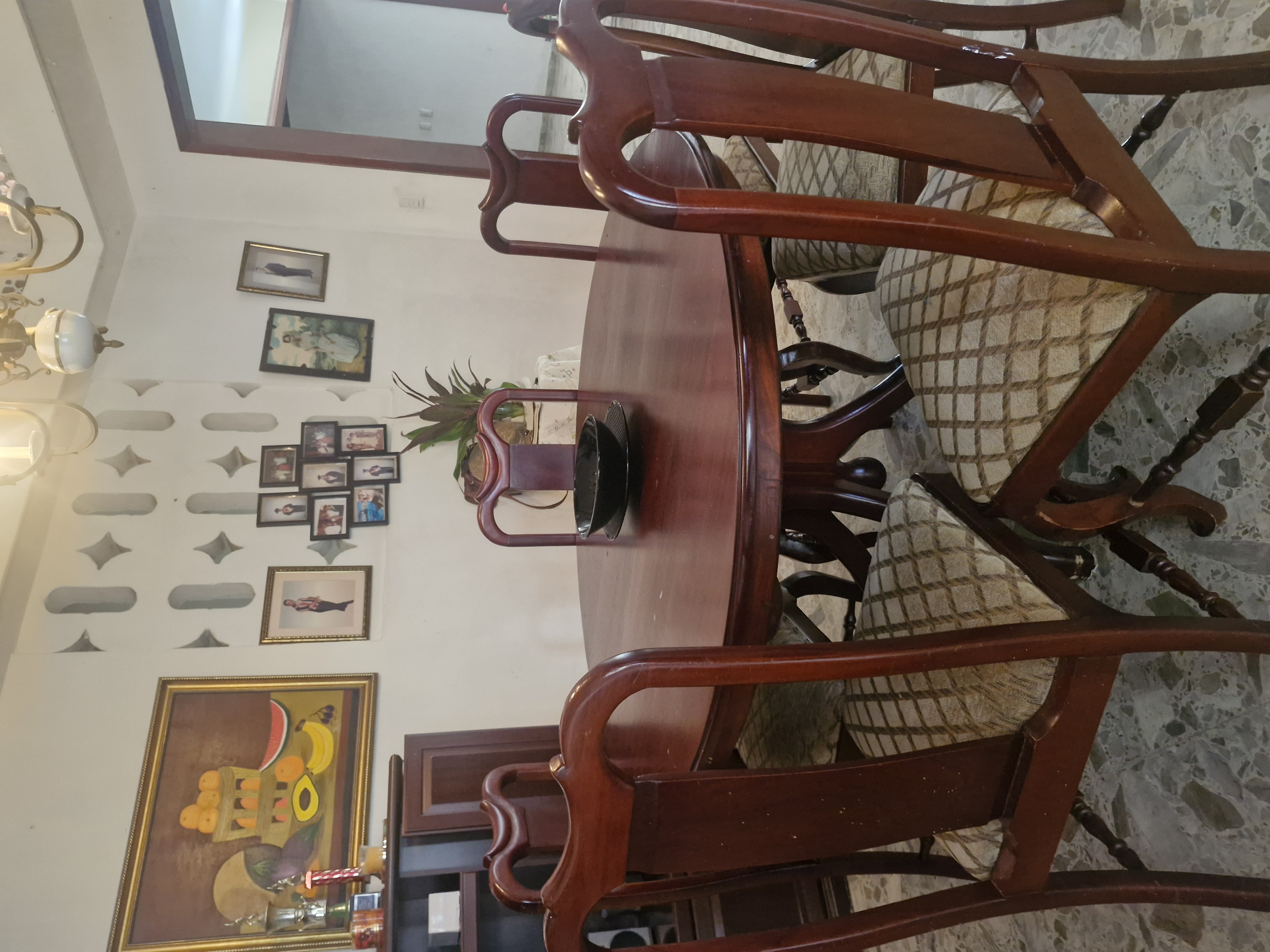 muebles y colchones - Juego comedor Caoba 4
