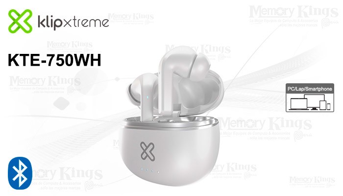 computadoras y laptops - AUDIFONO CON MICROFONO KLIPX EDGEBUDS PRO, BLUETOOTH 5.0, 6.5 HORAS DE REPRODUCC 1