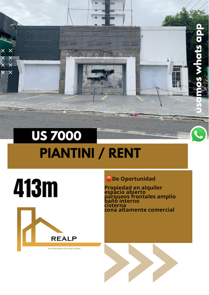 oficinas y locales comerciales - Local en Piantini 0