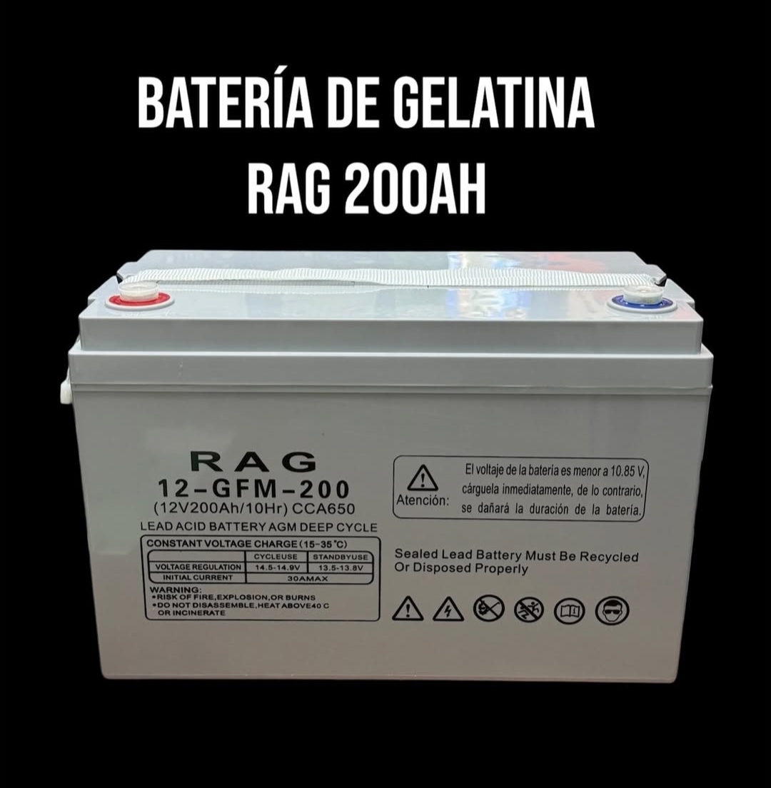 plantas e inversores - Baterías de Gelatina 12V 200AH 0