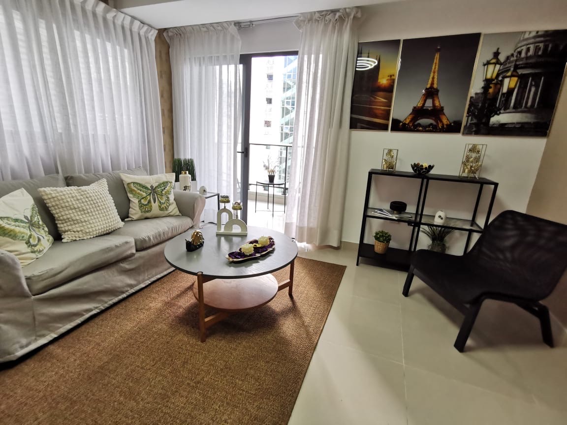 apartamentos - APARTAMENTO DE 1 HABITACIÓN EN ALQUILER AMUEBLADO CON AREAS SOCIALES EVARISTO M. 3