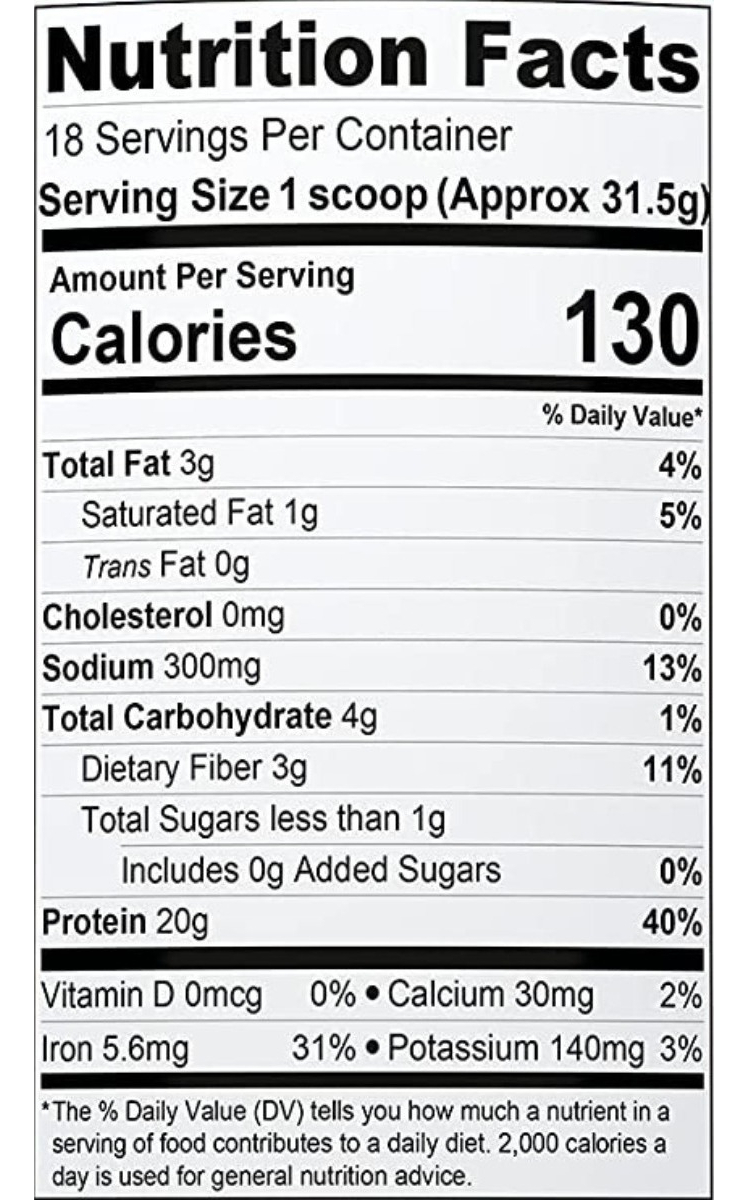 Salud y Equipamiento Médico - Proteina Vegana 567g Chocolate 1