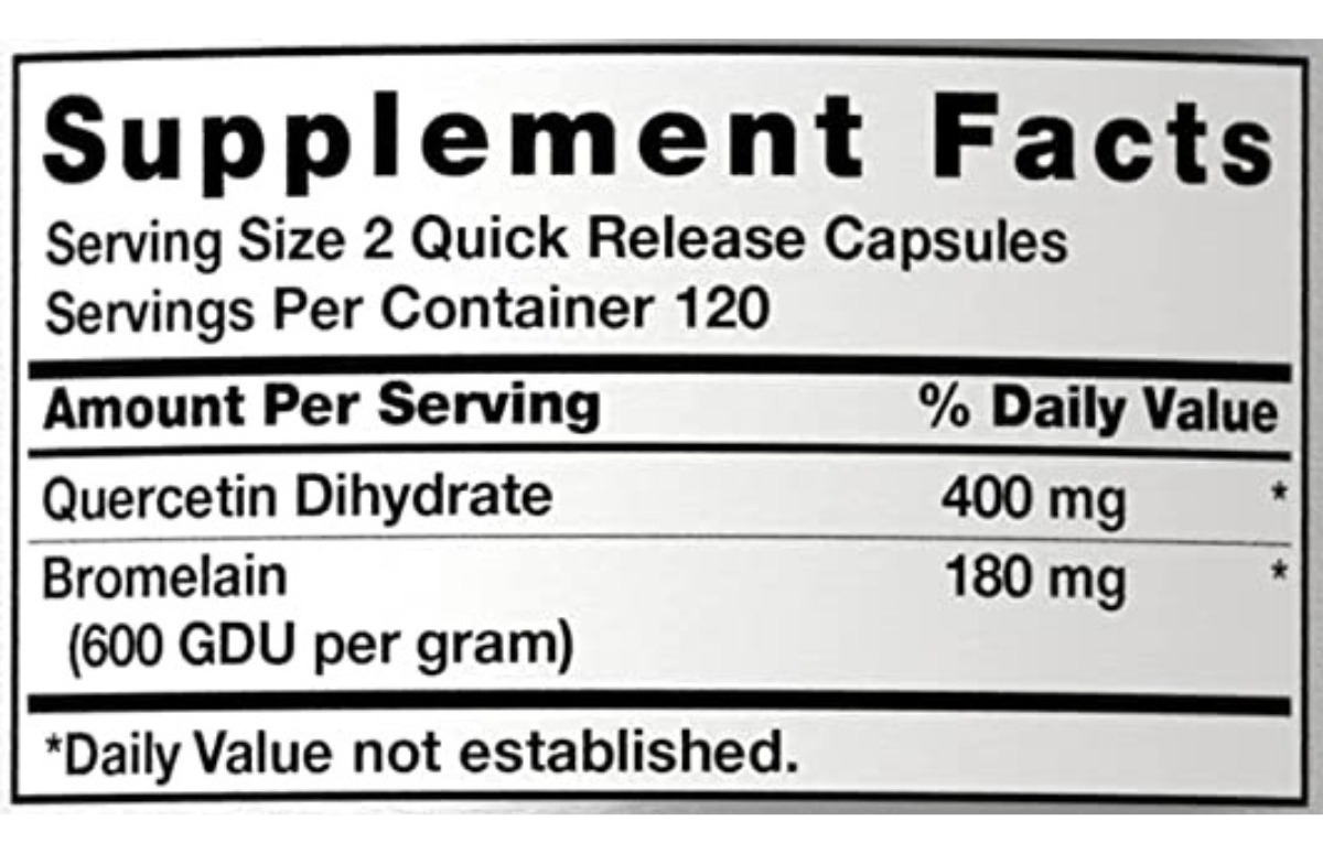 Salud y Equipamiento Médico - Quercetina Bromelina 240 capsulas 1
