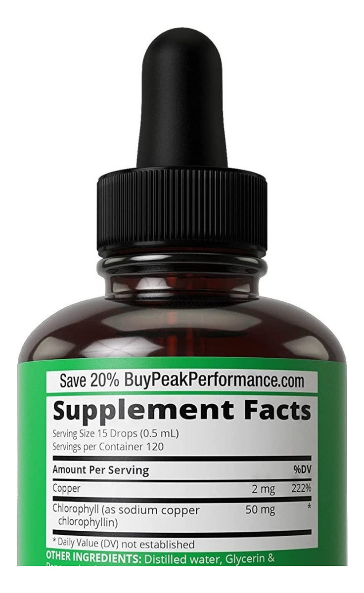 Salud y Equipamiento Médico - Clorofila Liquido 50 Mg Peak 1