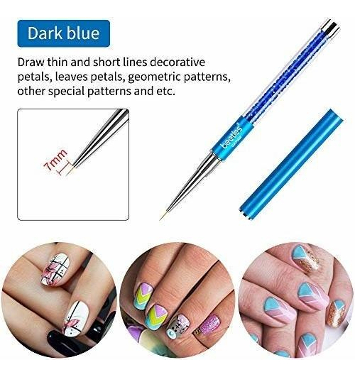 Salud y Equipamiento Médico - Juego De 5 Pinceles Para Decoracion De Uñas 3