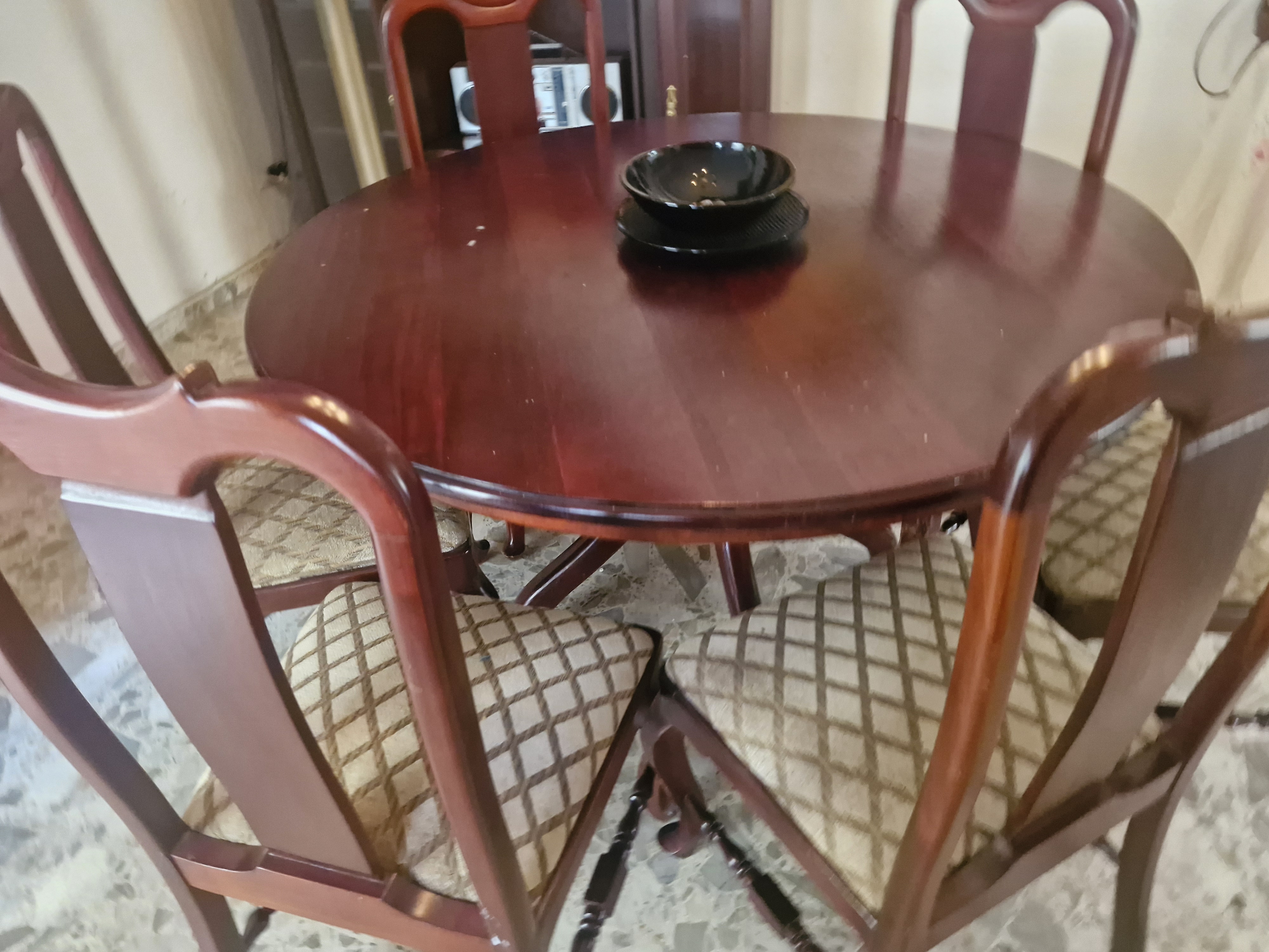 muebles y colchones - Juego comedor Caoba 5