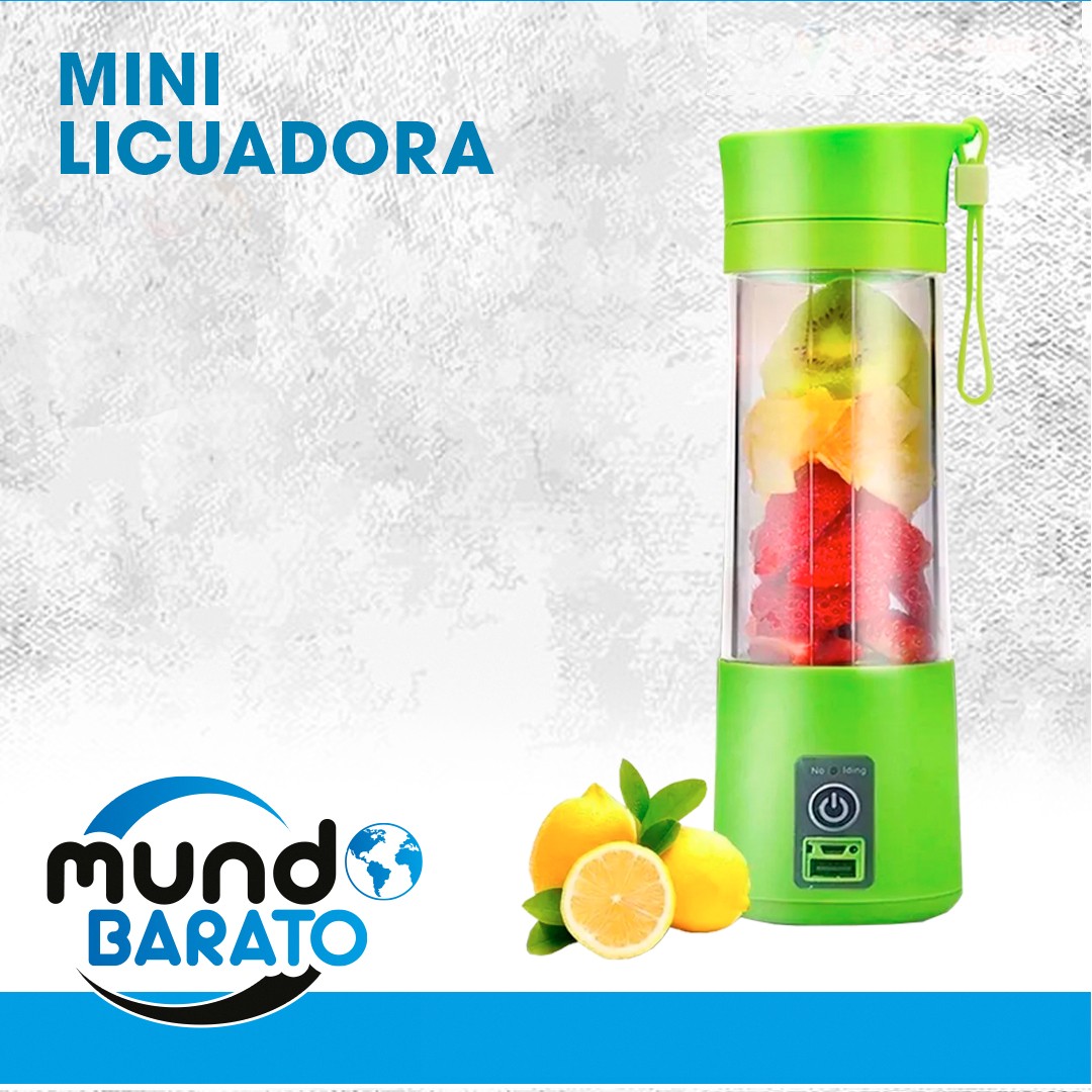 electrodomesticos - Licuadora Portatil Recargable Portable Jugos Batidos Batidor 4 CUCHILLAS 1