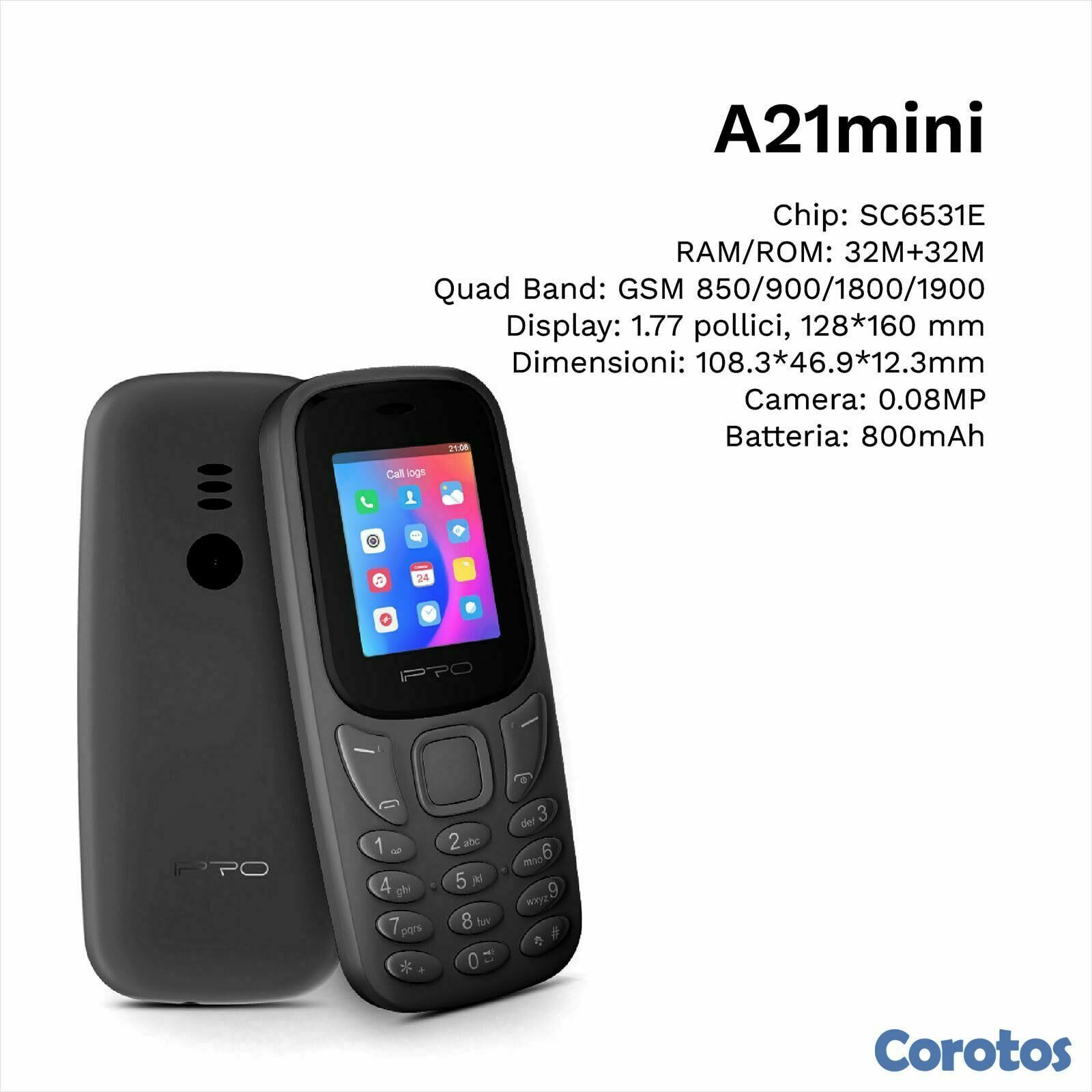 celulares y tabletas - Teléfono Móvil para Personas Mayores  IPRO A2 MINI 1