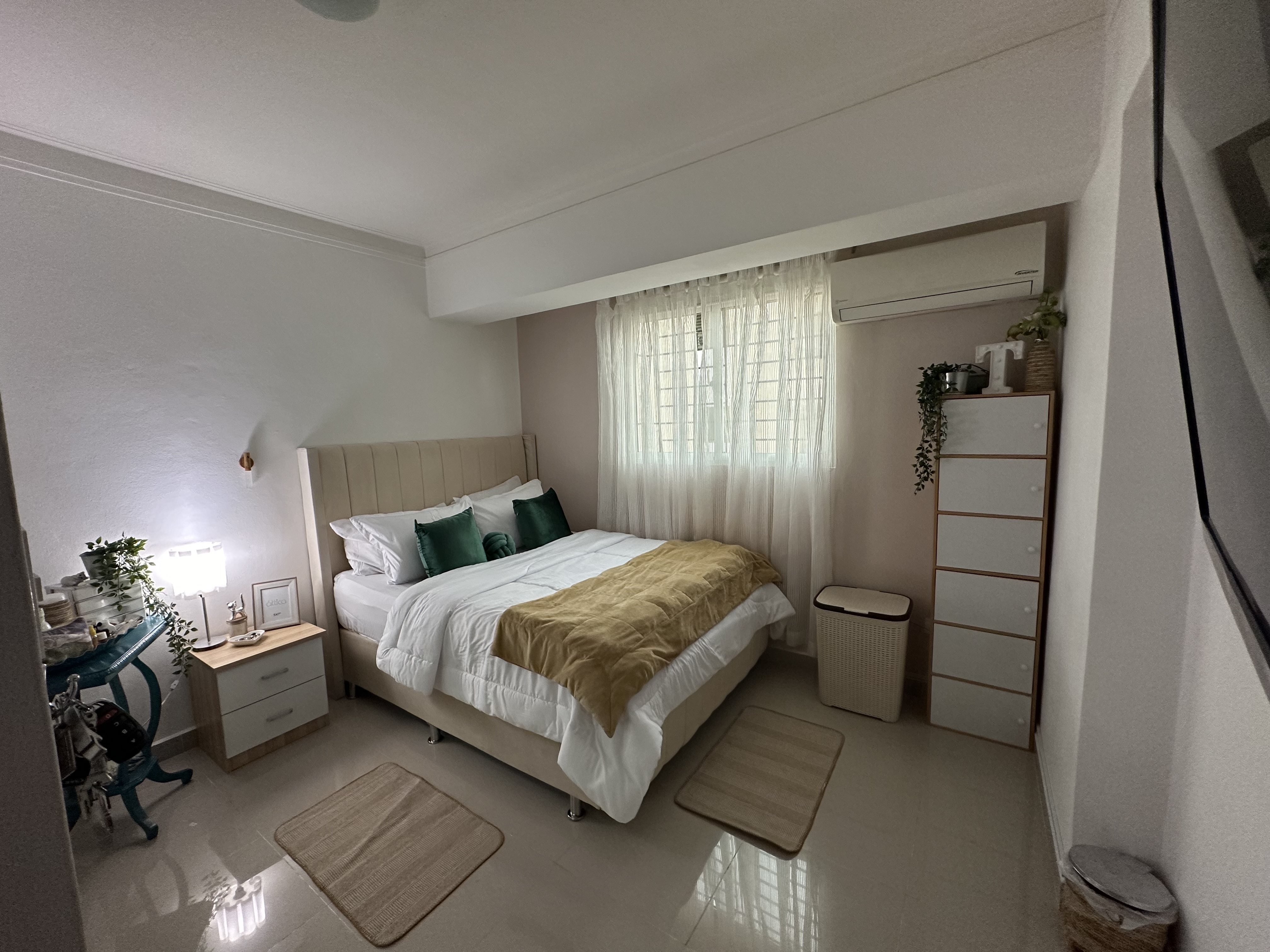 muebles y colchones - Bella Cama Full Crema + Colchon Doble Pillow Top  4