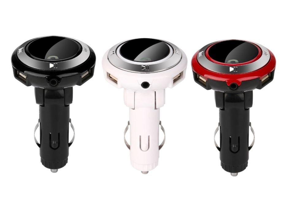 otros electronicos - Adaptador via FM para radio de vehiculos con función bluetooth, USB G9 3
