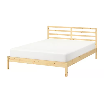 muebles y colchones - Cama queen IKEA TARVA 0
