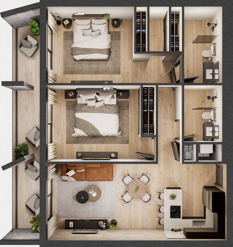 apartamentos - Apartamentos en Condo Hotel Gazcue plan de pago 7