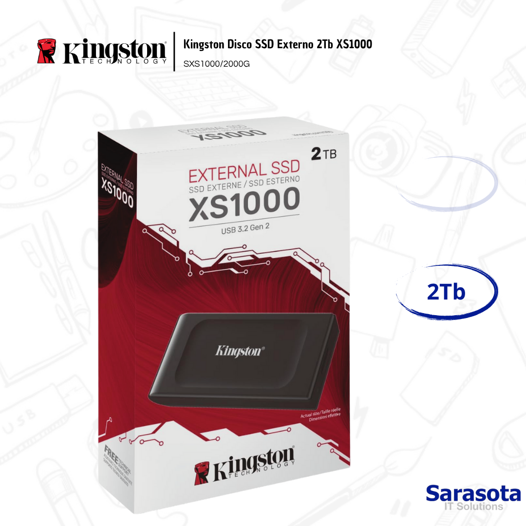 accesorios para electronica - Kingston Disco SSD Externo 2Tb XS1000 0