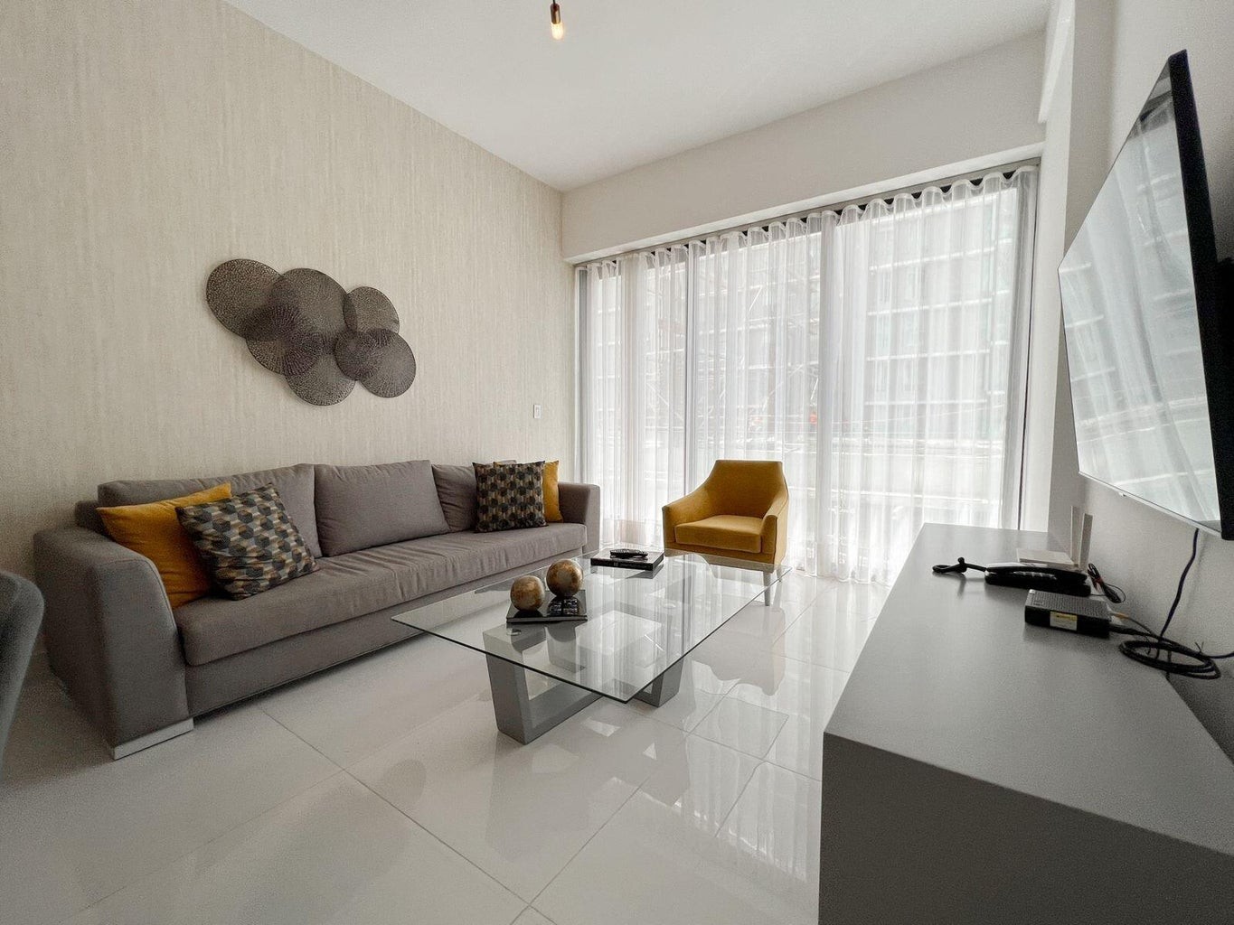 apartamentos - Elegante y cómodo apartamento totalmente amueblado y equipado. Una habitación 4