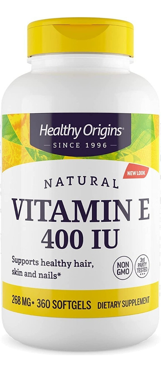 Salud y Equipamiento Médico - Vitamina E Healthy Origin 400ui - U - Unidad A $991 0