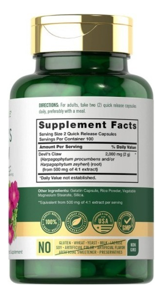 Salud y Equipamiento Médico - Garra Del Diablo 2000 Mg - 200u 1