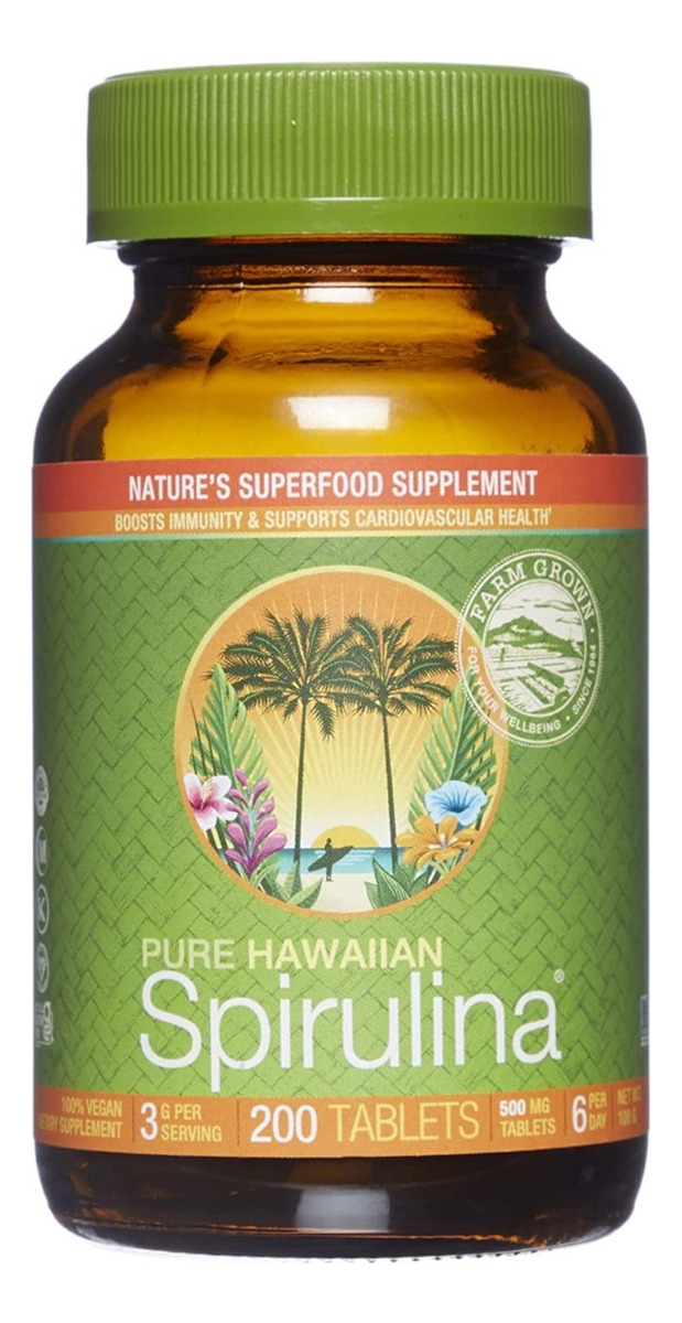 Salud y Equipamiento Médico - Espirulina Hawaiana 200 Tabs - Unidad