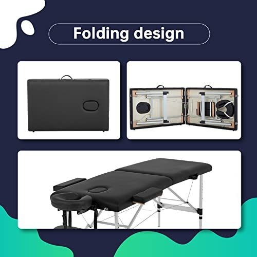 Salud y Equipamiento Médico - Mesa De Masaje De Aluminio Mesa De Masaje Portatil Mesa De 3