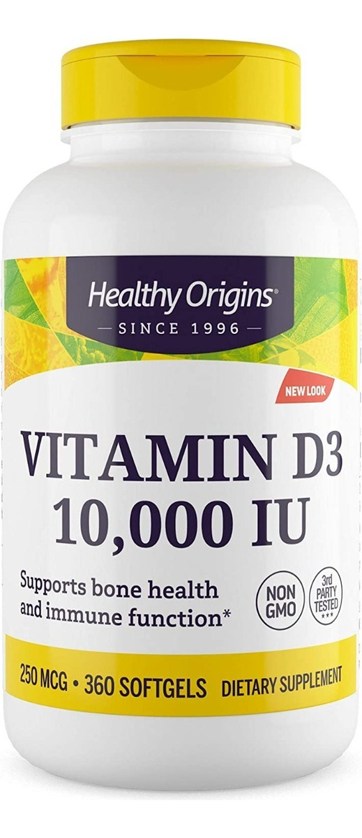 Salud y Equipamiento Médico - Vitamina D3 10000iu Healthy Ori - U - Unidad A $641 0