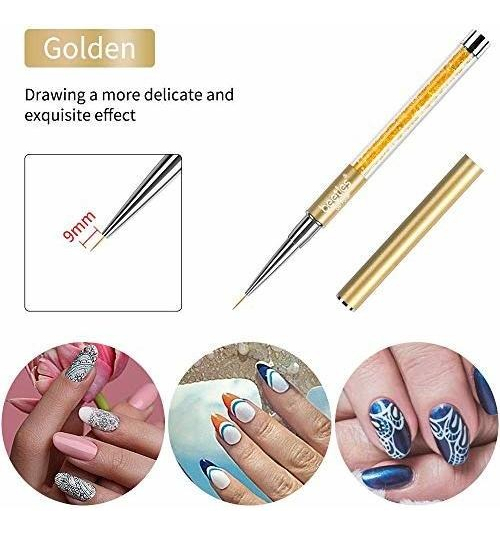 Salud y Equipamiento Médico - Juego De 5 Pinceles Para Decoracion De Uñas 4