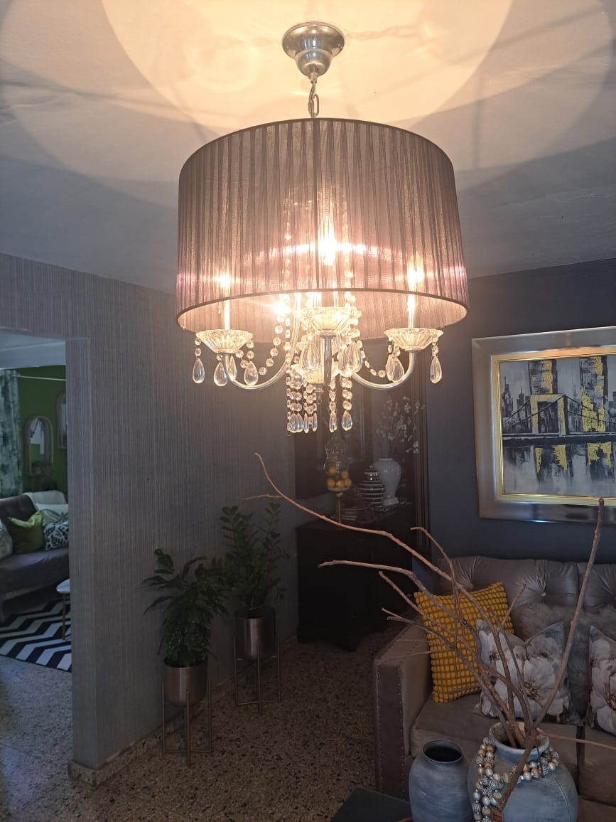 decoración y accesorios - Lámpara con pantalla negra  0