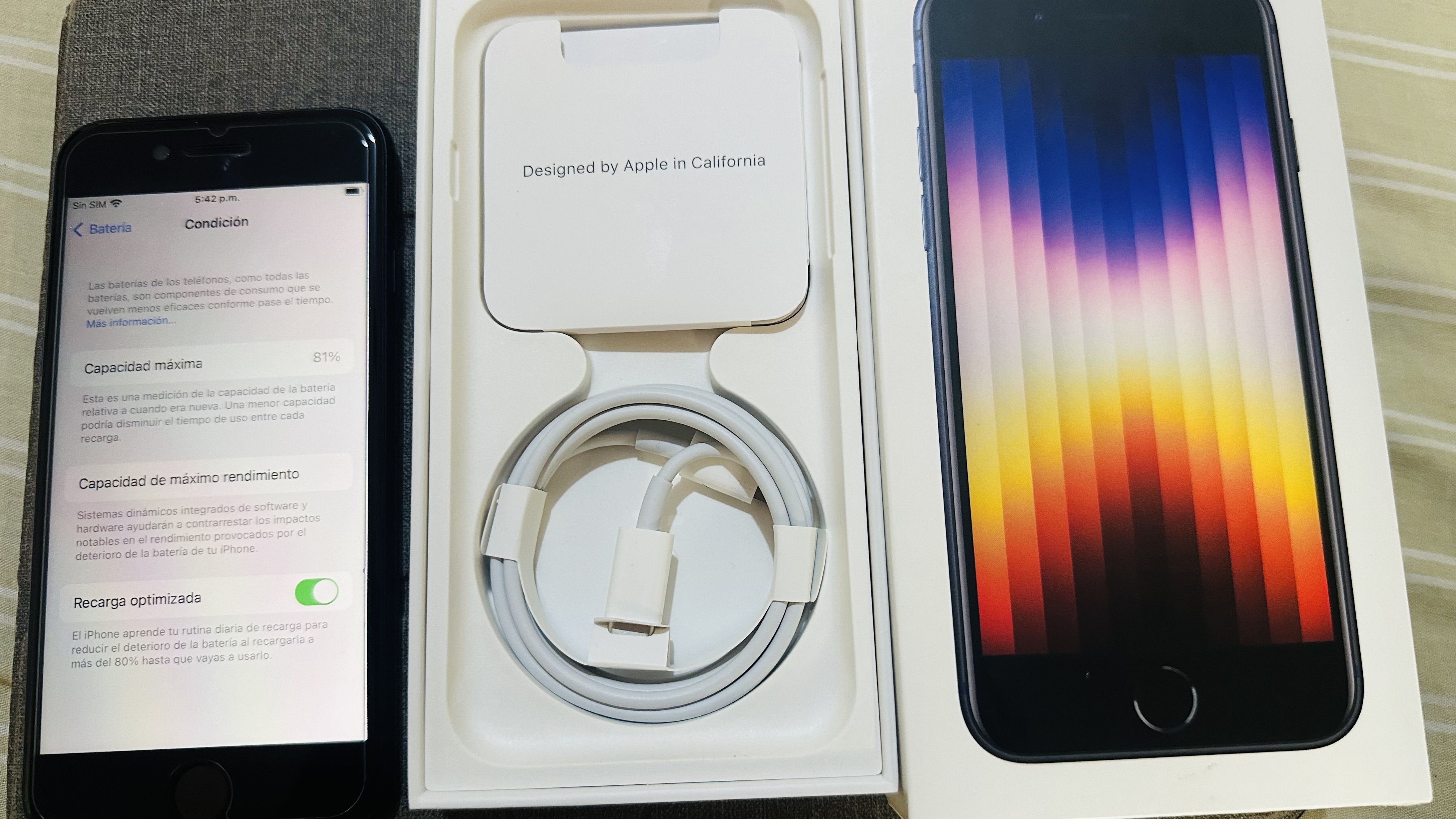 celulares y tabletas - IPHONE SE 3era GENERACION FAVTORY CLEAN 64GB