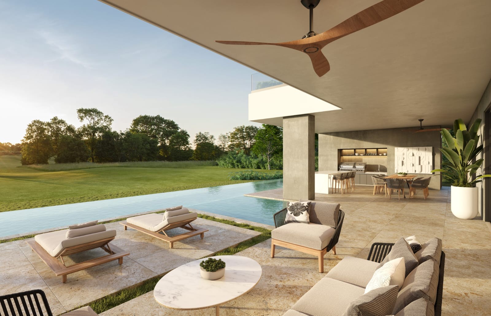 casas vacacionales y villas - Villa de Lujo con Increible Vista en Exclusivo Residencial de Cap Cana  0