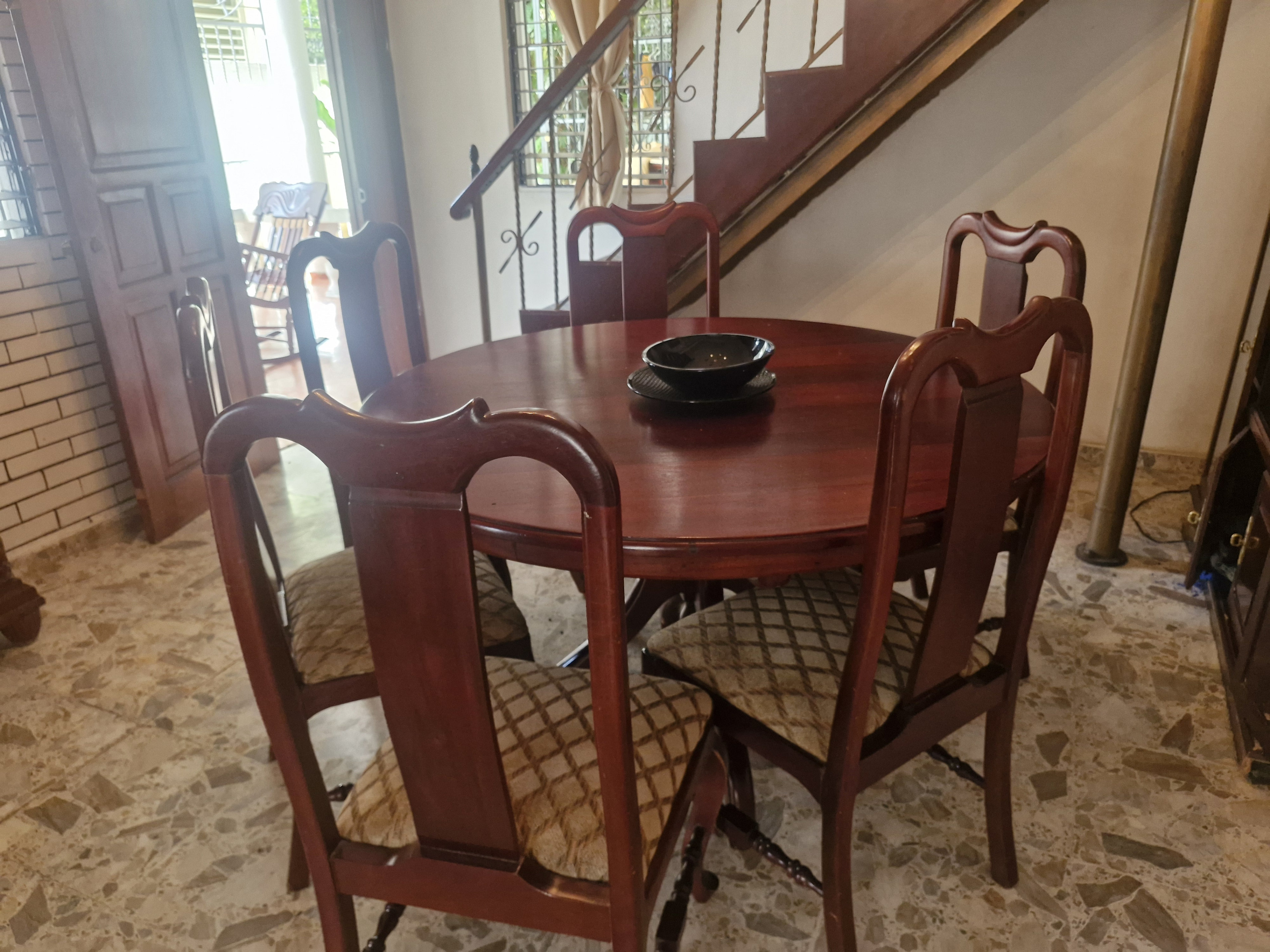 muebles y colchones - Juego comedor Caoba 7