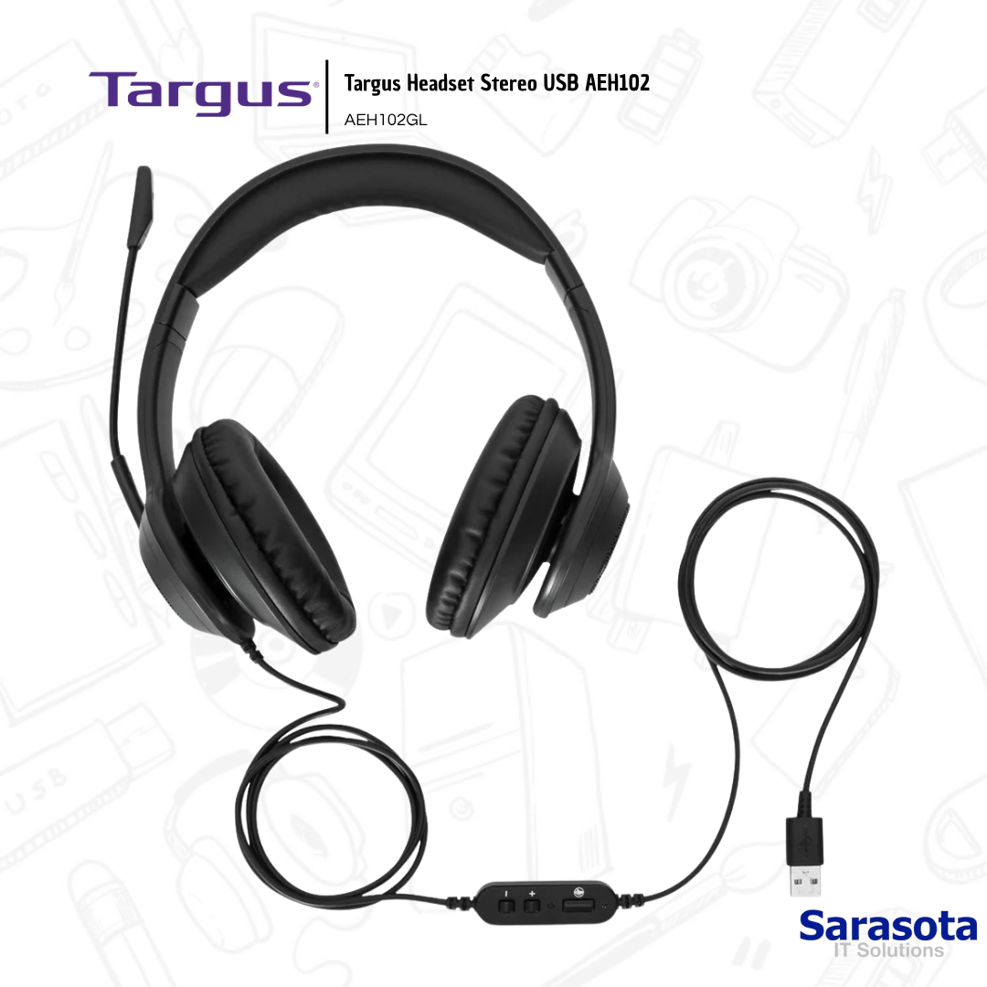 accesorios para electronica - Targus Headset Stereo USB AEH102 1
