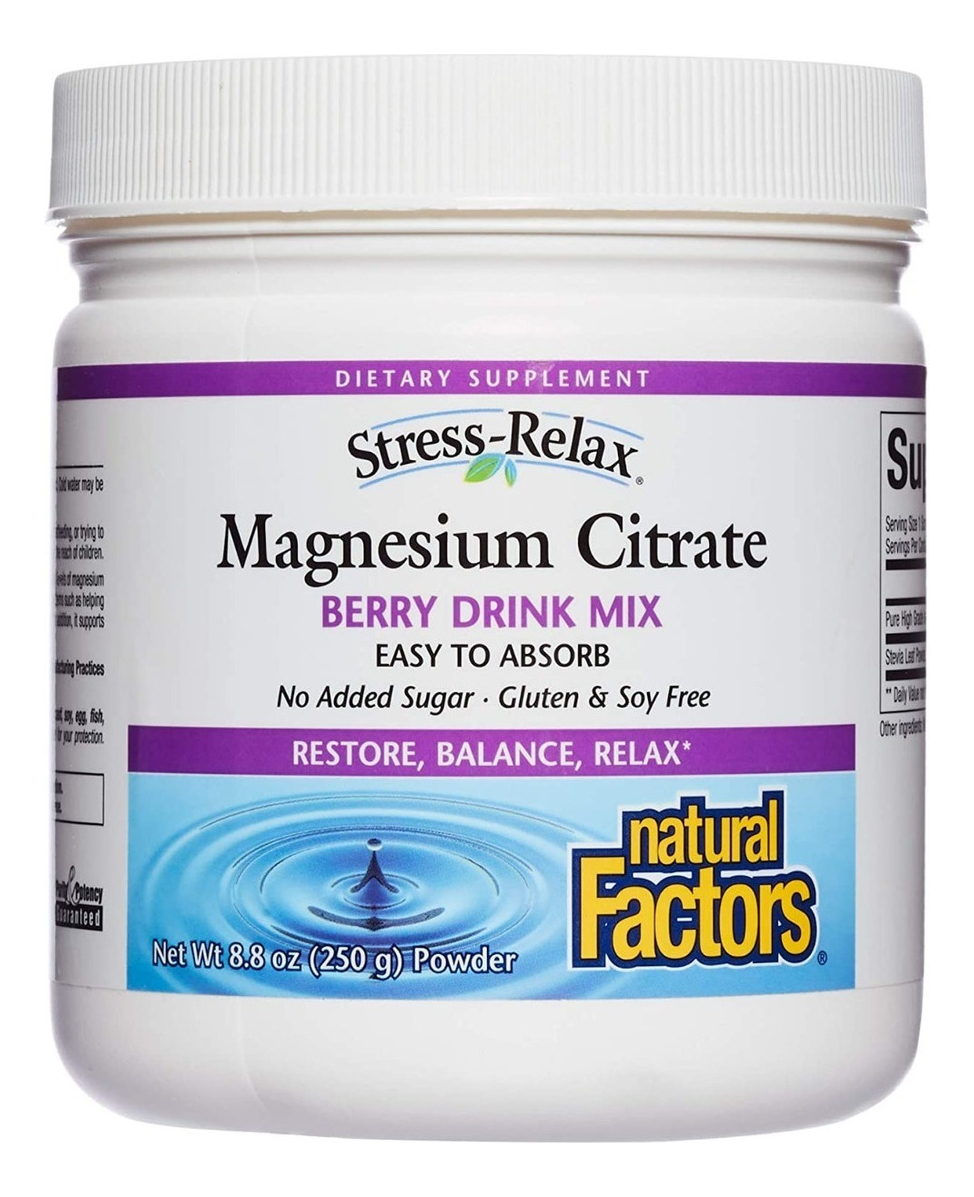 Salud y Equipamiento Médico - Citrato De Magnesio 250g Bayas 0