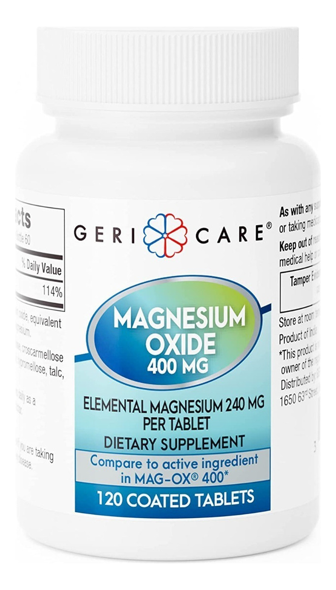 Salud y Equipamiento Médico - Oxido De Magnesio 120 Tab Geri - U - Unidad A $1216