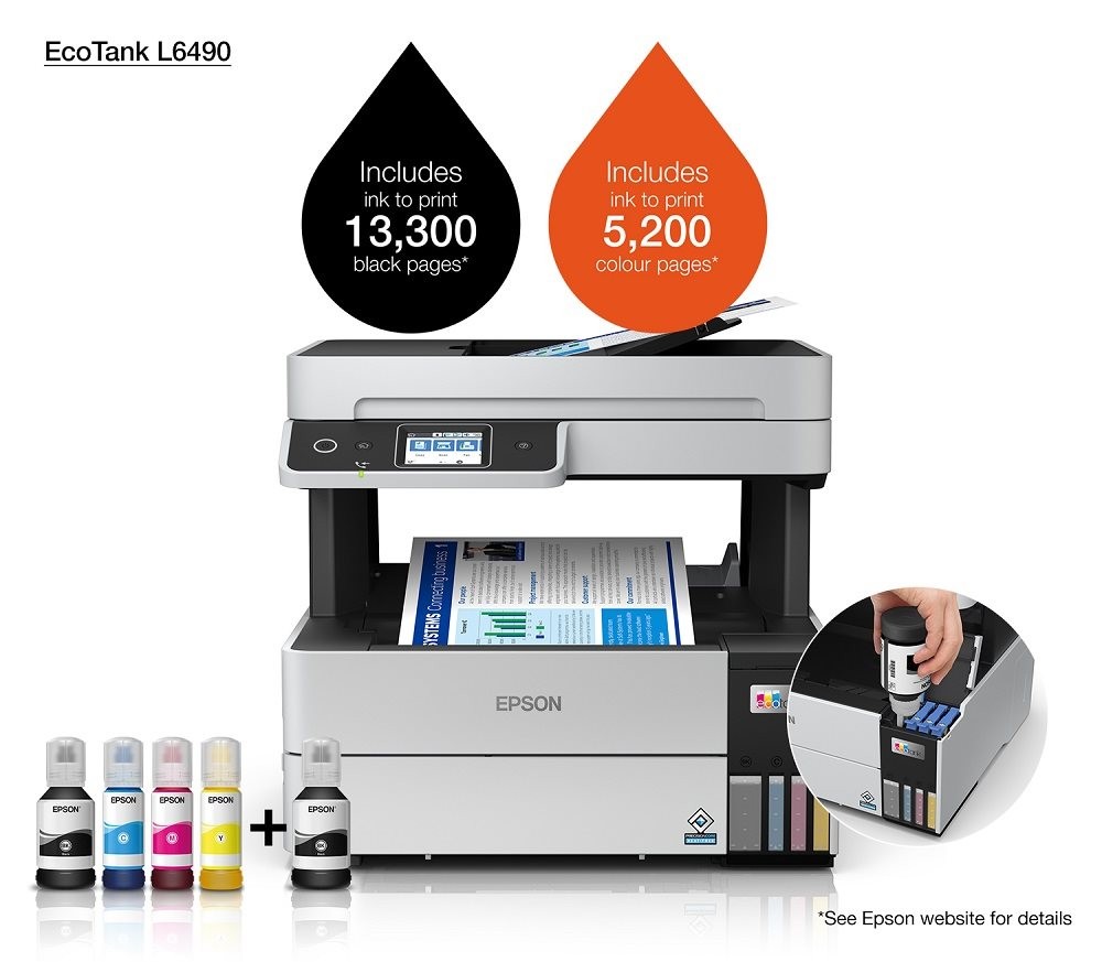 impresoras y scanners - MULTIFUNCION  EPSON  ECOTANK L6490BOTELLA DE TINTA DE FABRICA  IMPRIME, COPIA SC