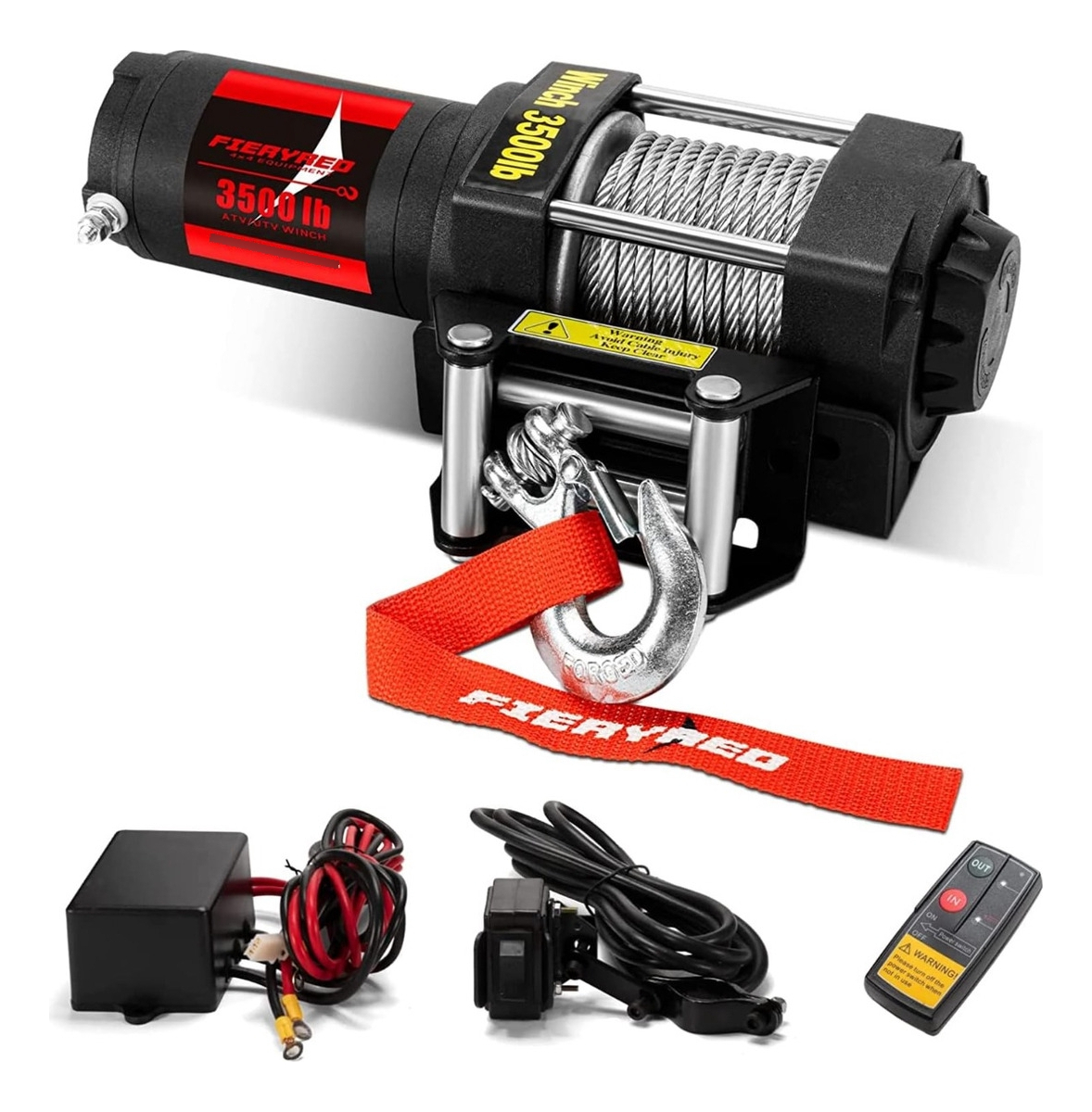 Salud y Equipamiento Médico - Winch Cabrestante Eléctrico De 12 V Y 3500 Lb Con Cable