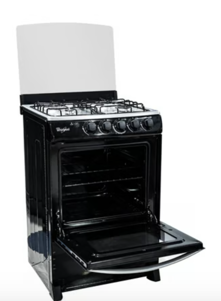 electrodomesticos - estufa Whirlpool de 24 pulgadas, color negro, como nueva 1